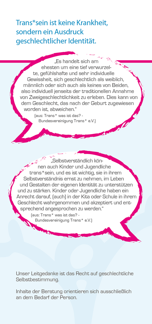 Flyer Trans*Sprechstunde